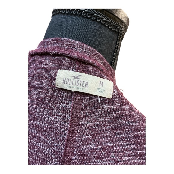 Hollister Burgundy Long Sleeve Tee - Picture 3 of 3